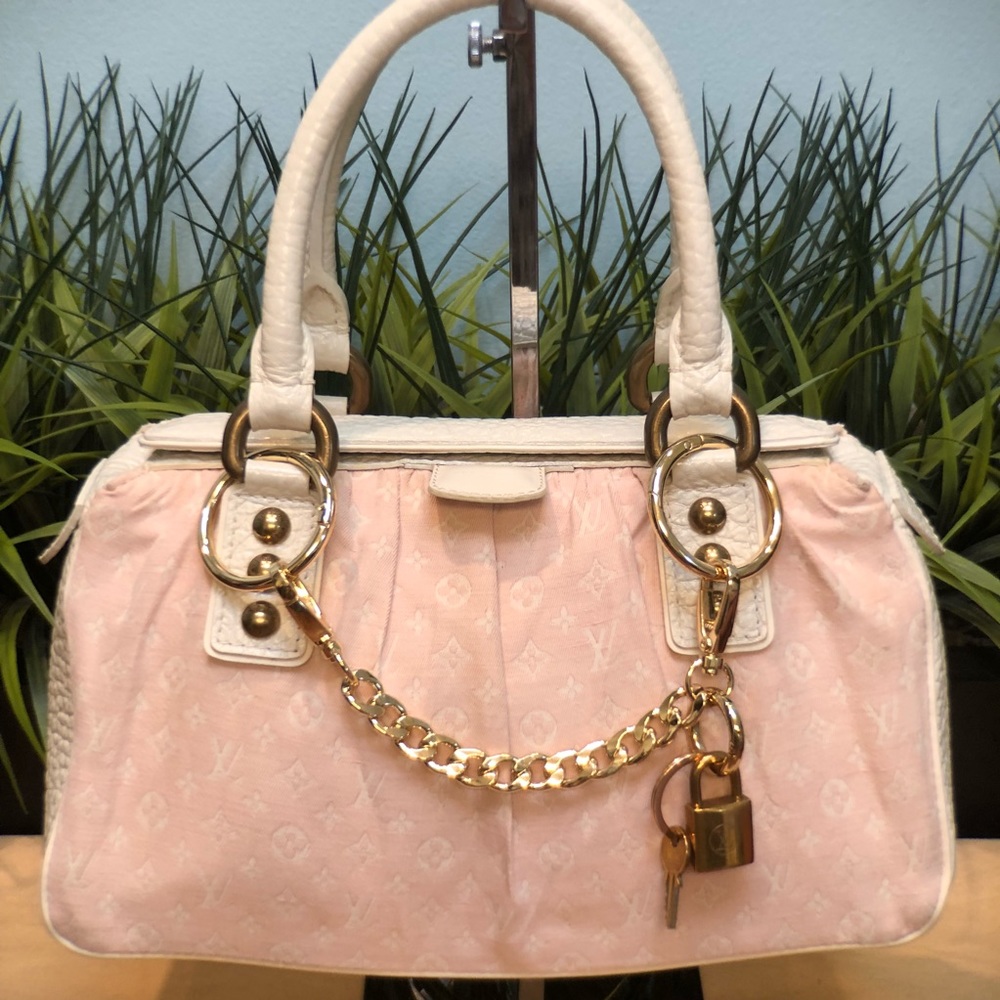 Louis Vuitton Authentic Mini Lin Trapeze PM Rose Monogram Vintage🤍